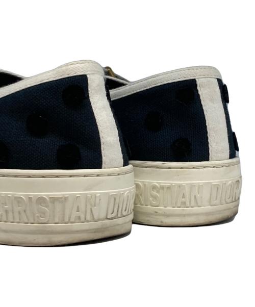 Christian Dior（クリスチャン ディオール）Christian Dior (クリスチャン ディオール) WALK’N'DIOR ドットキャンバススニーカー ブラック サイズ:37の古着・服飾アイテム