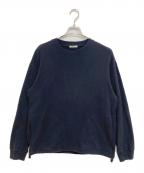 UNIVERSAL PRODUCTS.ユニバーサルプロダクツ）の古着「PIQUET L/S T-SHIRT」｜ネイビー