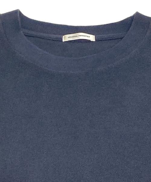 UNIVERSAL PRODUCTS.（ユニバーサルプロダクツ）UNIVERSAL PRODUCTS. (ユニバーサルプロダクツ) PIQUET L/S T-SHIRT ネイビー サイズ:Lの古着・服飾アイテム
