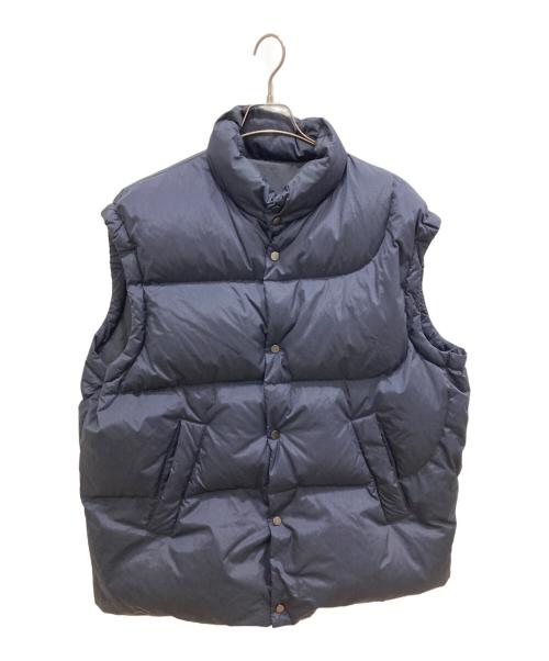URU（ウル）URU (ウル) シルクダウンベスト ネイビー サイズ:SIZE3（L)の古着・服飾アイテム