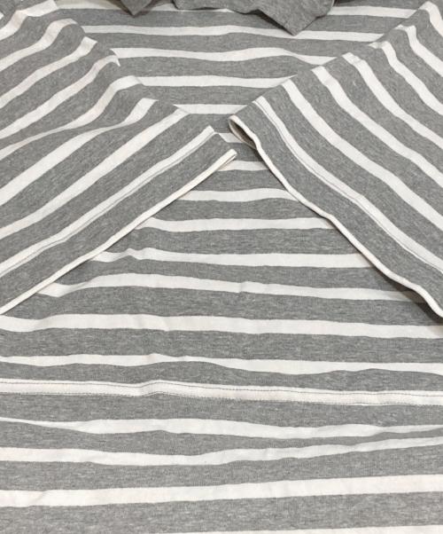 kolor/BEACON（カラービーコン）kolor/BEACON (カラービーコン) ボーダーTシャツ グレー サイズ:Lの古着・服飾アイテム