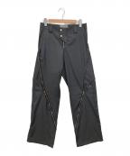 ARGUECULTUREアルグエカルチャー）の古着「ジップデザインパンツ」｜グレー