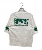 Hysteric Glamourヒステリックグラマー）の古着「HOT'N'DIRTY 五分丈 Tシャツ」｜ホワイト