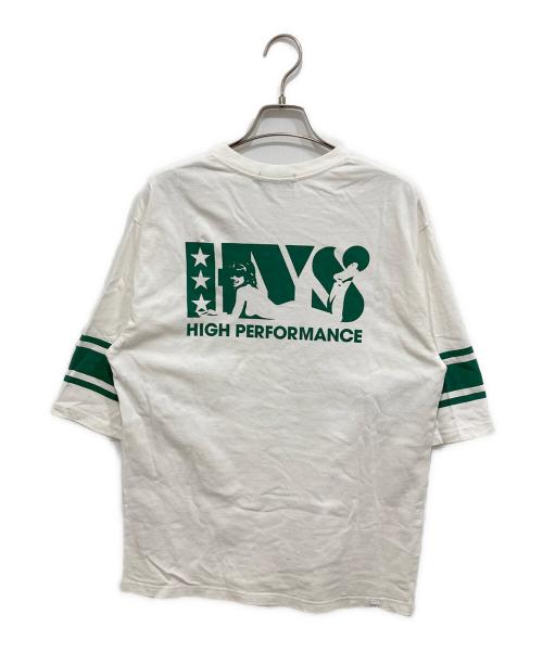 Hysteric Glamour（ヒステリックグラマー）Hysteric Glamour (ヒステリックグラマー) HOT'N'DIRTY 五分丈 Tシャツ ホワイト サイズ:Mの古着・服飾アイテム