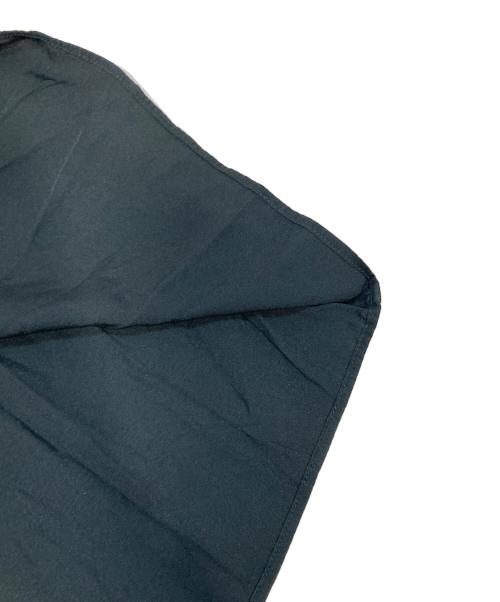 VAN HEUSEN（ヴァンヒューセン/バンヒューゼン）VAN HEUSEN (ヴァンヒューセン/バンヒューゼン) SUPER SILK シャツ ブラック サイズ:L相当の古着・服飾アイテム