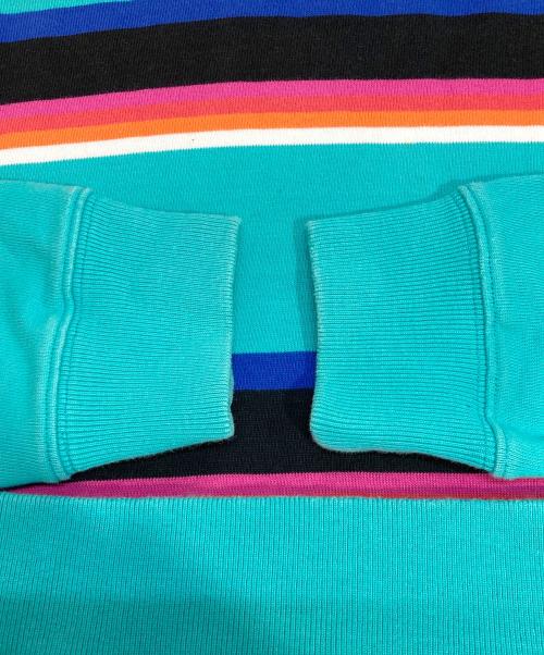 PALACE（パレス）PALACE (パレス) ボーダークルーネックスウェット スカイブルー サイズ:Mの古着・服飾アイテム