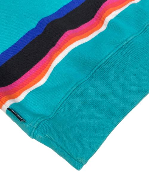 PALACE（パレス）PALACE (パレス) ボーダークルーネックスウェット スカイブルー サイズ:Mの古着・服飾アイテム