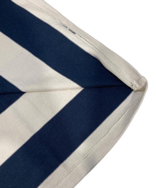 PALMES（PALMES）palmes (PALMES) ラガーシャツ ホワイト×ネイビー サイズ:M 未使用品の古着・服飾アイテム