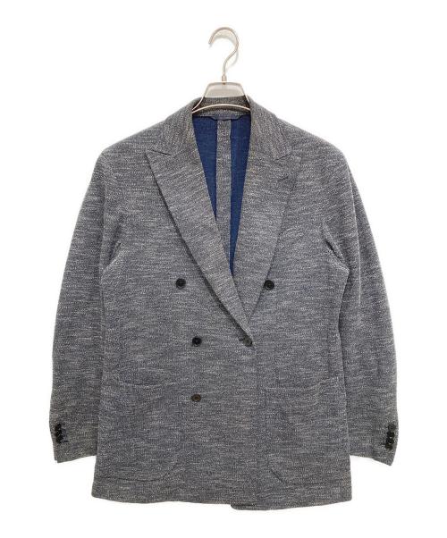 UNIVERSAL LANGUAGE（ユニバーサルランゲージ）UNIVERSAL LANGUAGE (ユニバーサルランゲージ) ダブルブレストジャケット ネイビー サイズ:Lの古着・服飾アイテム