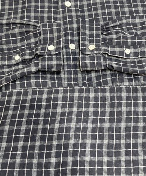 Gymphlex（ジムフレックス）Gymphlex (ジムフレックス) チェックシャツワンピース グレー サイズ:Lの古着・服飾アイテム