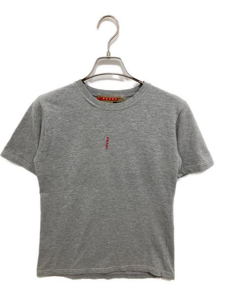 PRADA（プラダ）PRADA (プラダ) スモールロゴTシャツ グレー サイズ:不明の古着・服飾アイテム