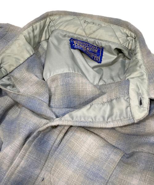 PENDLETON（ペンドルトン）PENDLETON (ペンドルトン) 50’Sオンブレシャツ スカイブルー サイズ:15の古着・服飾アイテム