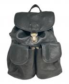 DAKOTAダコタ）の古着「レザーリュック」｜ブラック