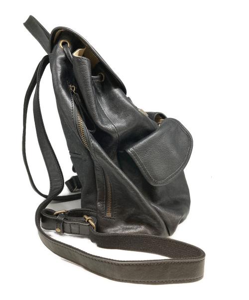 DAKOTA（ダコタ）DAKOTA (ダコタ) レザーリュック ブラックの古着・服飾アイテム