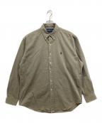 RALPH LAURENラルフローレン）の古着「ボタンダウンシャツ」｜カーキ