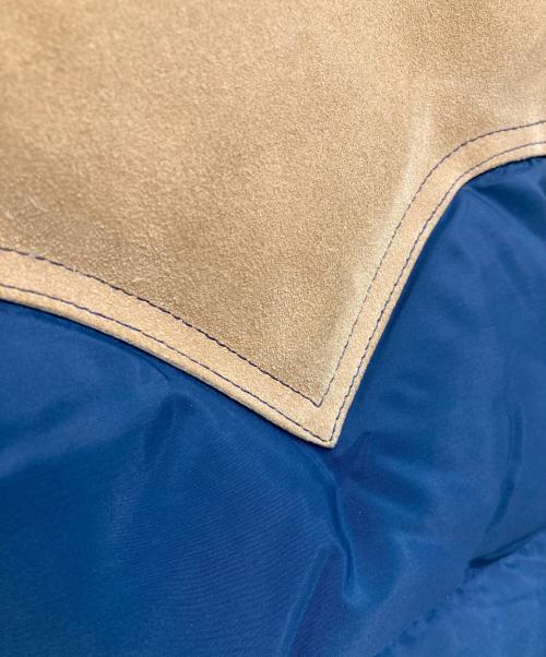 WOOLRICH（ウールリッチ）WOOLRICH (ウールリッチ) 70'sヨーク切替ダウンベスト ネイビー×ベージュ サイズ:表記なしの古着・服飾アイテム