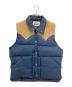 WOOLRICH（ウールリッチ）の古着「70'sヨーク切替ダウンベスト」｜ネイビー×ベージュ