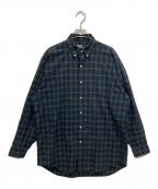 POLO RALPH LAURENポロ・ラルフローレン）の古着「チェックBDシャツ」｜グリーン×ネイビー