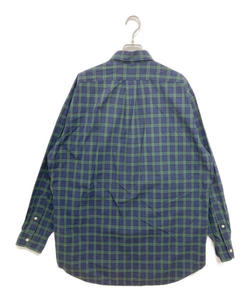 POLO RALPH LAUREN（ポロ・ラルフローレン）POLO RALPH LAUREN (ポロ・ラルフローレン) チェックBDシャツ グリーン×ネイビー サイズ:Mの古着・服飾アイテム