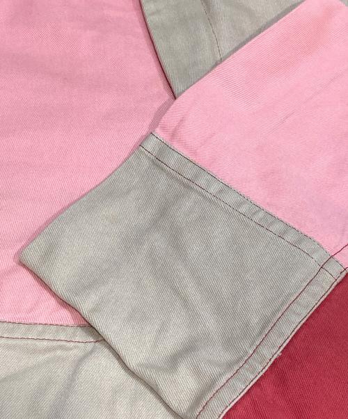 COMME des GARCONS SHIRT（コムデギャルソンシャツ）COMME des GARCONS SHIRT (コムデギャルソンシャツ) パッチワークハーフパンツ レッド サイズ:Mの古着・服飾アイテム