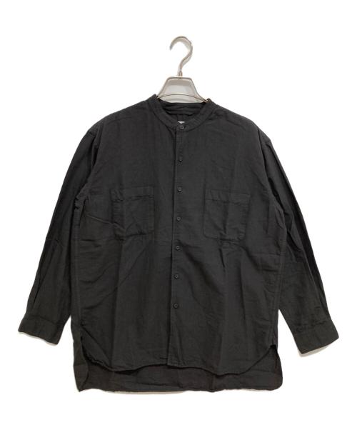 maison de soil（メゾンドソイル）maison de soil (メゾンドソイル) スタンドカラーシャツ グレー サイズ:Mの古着・服飾アイテム