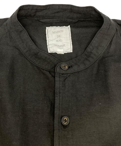 maison de soil（メゾンドソイル）maison de soil (メゾンドソイル) スタンドカラーシャツ グレー サイズ:Mの古着・服飾アイテム
