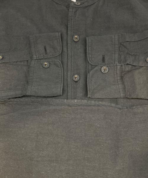 maison de soil（メゾンドソイル）maison de soil (メゾンドソイル) スタンドカラーシャツ グレー サイズ:Mの古着・服飾アイテム