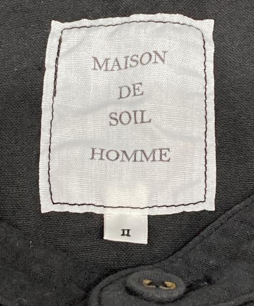 maison de soil（メゾンドソイル）maison de soil (メゾンドソイル) スタンドカラーシャツ グレー サイズ:Mの古着・服飾アイテム
