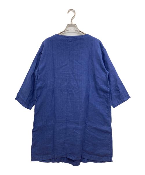 ARMEN（アーメン）ARMEN (アーメン) リネンワンピース ブルー サイズ:Mの古着・服飾アイテム