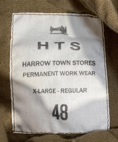 HTS（エイチティーエス）HTS (エイチティーエス) 60s COTTON POPLIN OVERDYE HOODED PULLOVER SHIRT カーキ サイズ:Lの古着・服飾アイテム