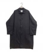 ORCIVALオーシバル）の古着「ステンカラーシングルロングコート」｜ネイビー