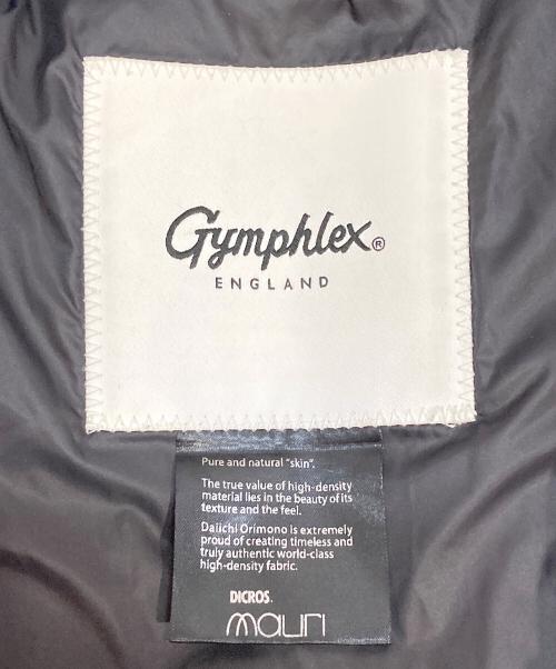 Gymphlex（ジムフレックス）Gymphlex (ジムフレックス) ホワイトグースダウン スタンドカラージャケット ブラック サイズ:Mの古着・服飾アイテム