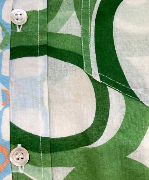 D&G（ディーアンドジー）D&G (ディーアンドジー) 総柄シャツ グリーン サイズ:46(M相当)の古着・服飾アイテム