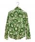 D&G (ディーアンドジー) 総柄シャツ グリーン サイズ:46(M相当)：4000円