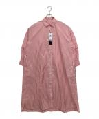 PEARLY GATESパーリーゲイツ）の古着「ストライプシャツワンピース」｜レッド