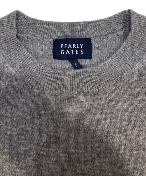 PEARLY GATES（パーリーゲイツ）PEARLY GATES (パーリーゲイツ) カシミヤニット グレー 未使用品の古着・服飾アイテム