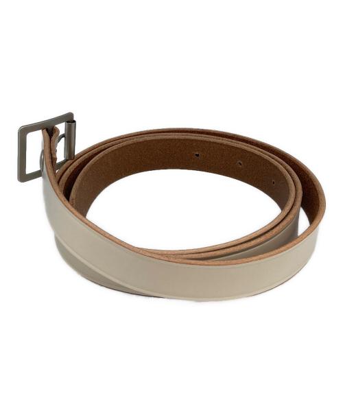 MHL（エムエイチエル）MHL (エムエイチエル) ベルト ホワイトの古着・服飾アイテム