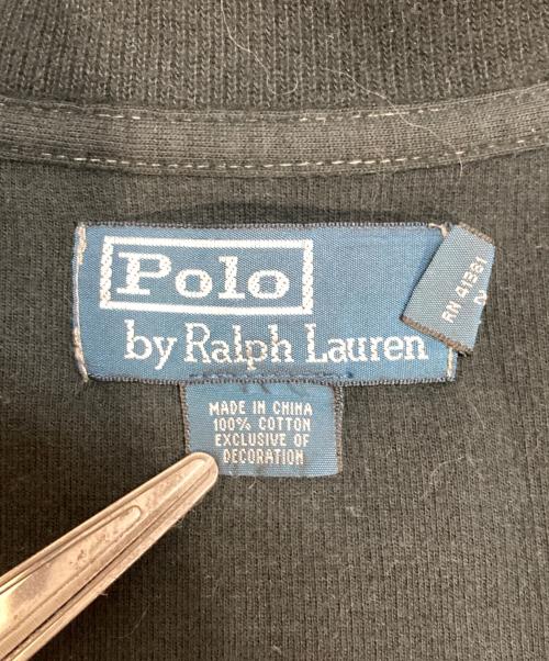 POLO RALPH LAUREN（ポロ・ラルフローレン）POLO RALPH LAUREN (ポロ・ラルフローレン) ハーフジップスウェット ブラック サイズ:XLの古着・服飾アイテム