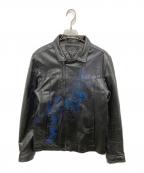 Shamaシャマ）の古着「レザーライダースジャケット」｜ブラック