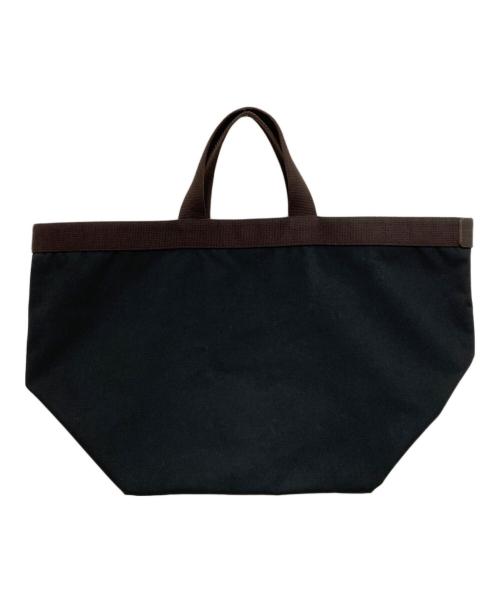 Herve Chapelier（エルベシャプリエ）Herve Chapelier (エルベシャプリエ) コーデュラ 舟形ハンドバッグ（L） ノワール×モカの古着・服飾アイテム