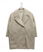 Plageプラージュ）の古着「ヘリンボーンコクーンコート」｜ホワイト