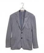 Luciano Di Martinaルチアーノ ディ マルティーナ）の古着「リネン混アンコンジャケット」｜スカイブルー