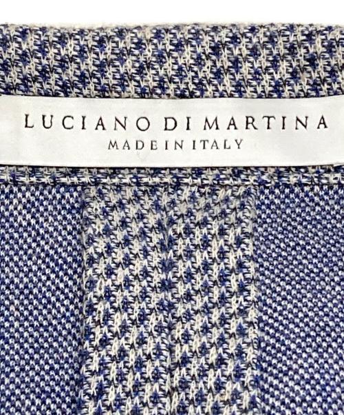 Luciano Di Martina（ルチアーノ ディ マルティーナ）Luciano Di Martina (ルチアーノ ディ マルティーナ) リネン混アンコンジャケット スカイブルー サイズ:48 (L)の古着・服飾アイテム