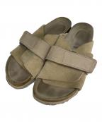 BIRKENSTOCKビルケンシュトック）の古着「スエードレザー ベルトサンダル」｜ベージュ