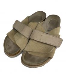 BIRKENSTOCK（ビルケンシュトック）の古着「スエードレザー ベルトサンダル」｜ベージュ