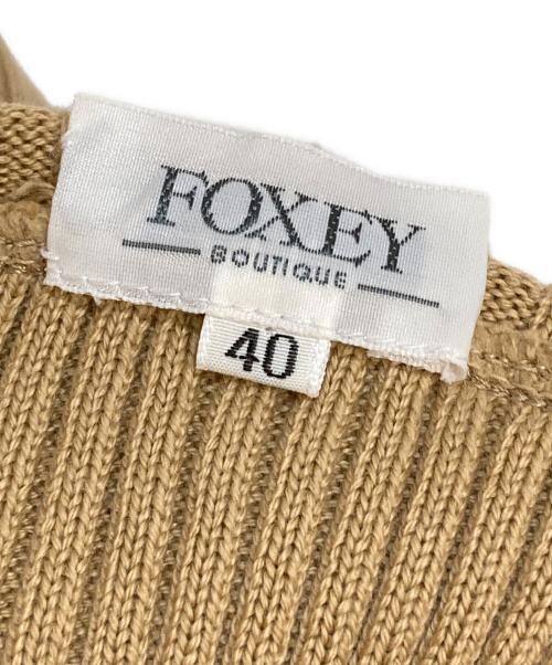 FOXEY BOUTIQUE（フォクシー ブティック）FOXEY BOUTIQUE (フォクシー ブティック) タートルネッククロップドニット ベージュ サイズ:Lの古着・服飾アイテム