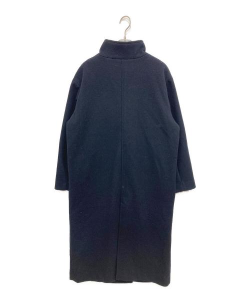 a day in the life（ア デイ イン ザ ライフ）A DAY IN THE LIFE (ア デイ イン ザ ライフ) ニットメルトン スタンドカラーコート ネイビー サイズ:Freeの古着・服飾アイテム