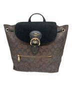 COACHコーチ）の古着「リュック」｜ブラウン×ブラック