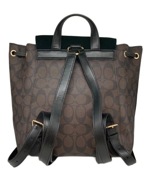 COACH（コーチ）COACH (コーチ) リュック ブラウン×ブラックの古着・服飾アイテム