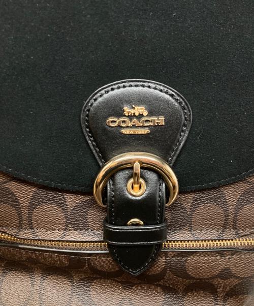 COACH（コーチ）COACH (コーチ) リュック ブラウン×ブラックの古着・服飾アイテム